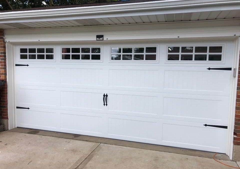 C.H.I. Stamped Carriage House Door for Two-Car Garage