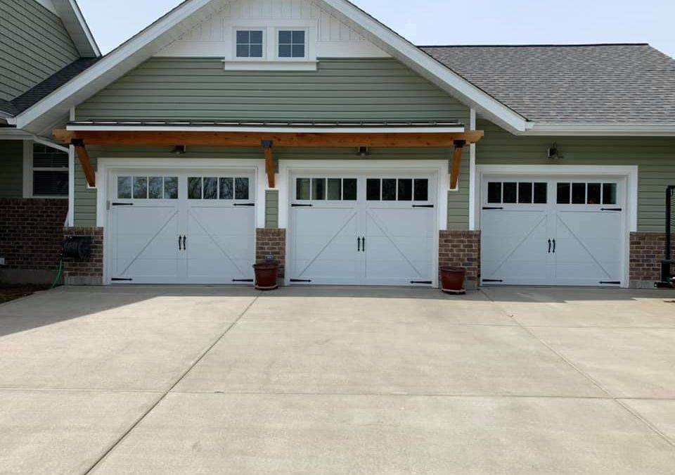 C.H.I. Overlay Carriage House Doors with Madison Windows